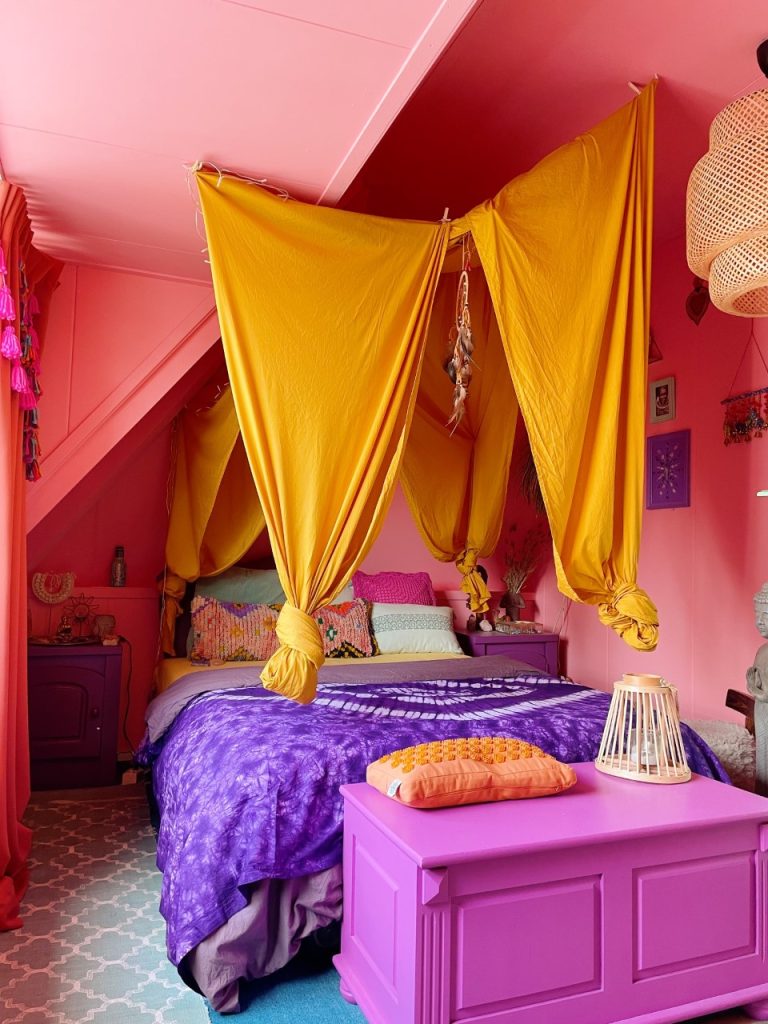 slaapkamer-kleur-roze-